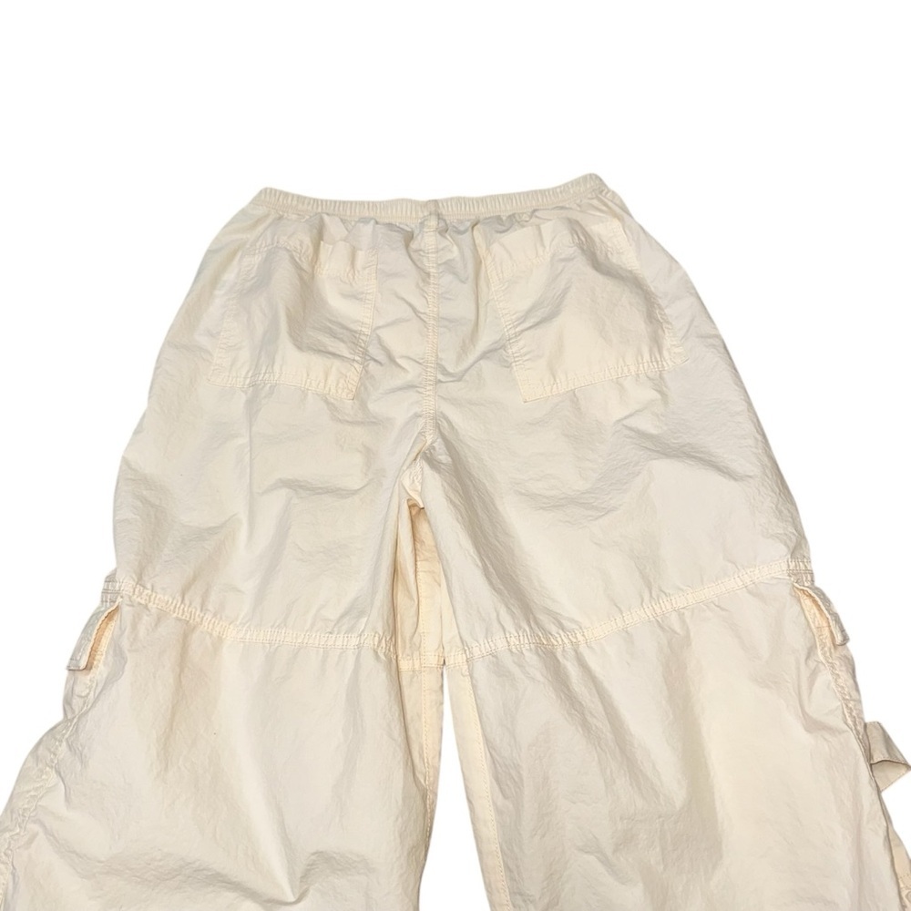 Wild Fable Women's M Medium Extra Wide Cargo Pants Light Yellow Baggy - Picture 6 of 7